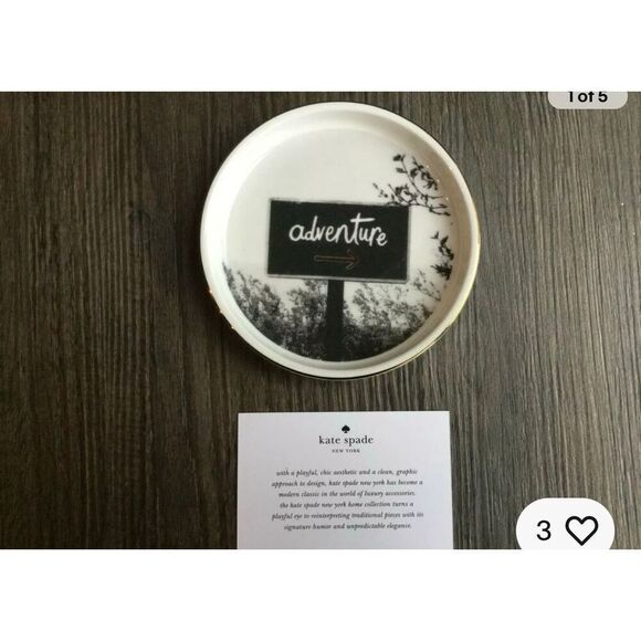 Kate Spade Spirit of Adventure New York Trinket Dish NIB - Picture 1 of 4